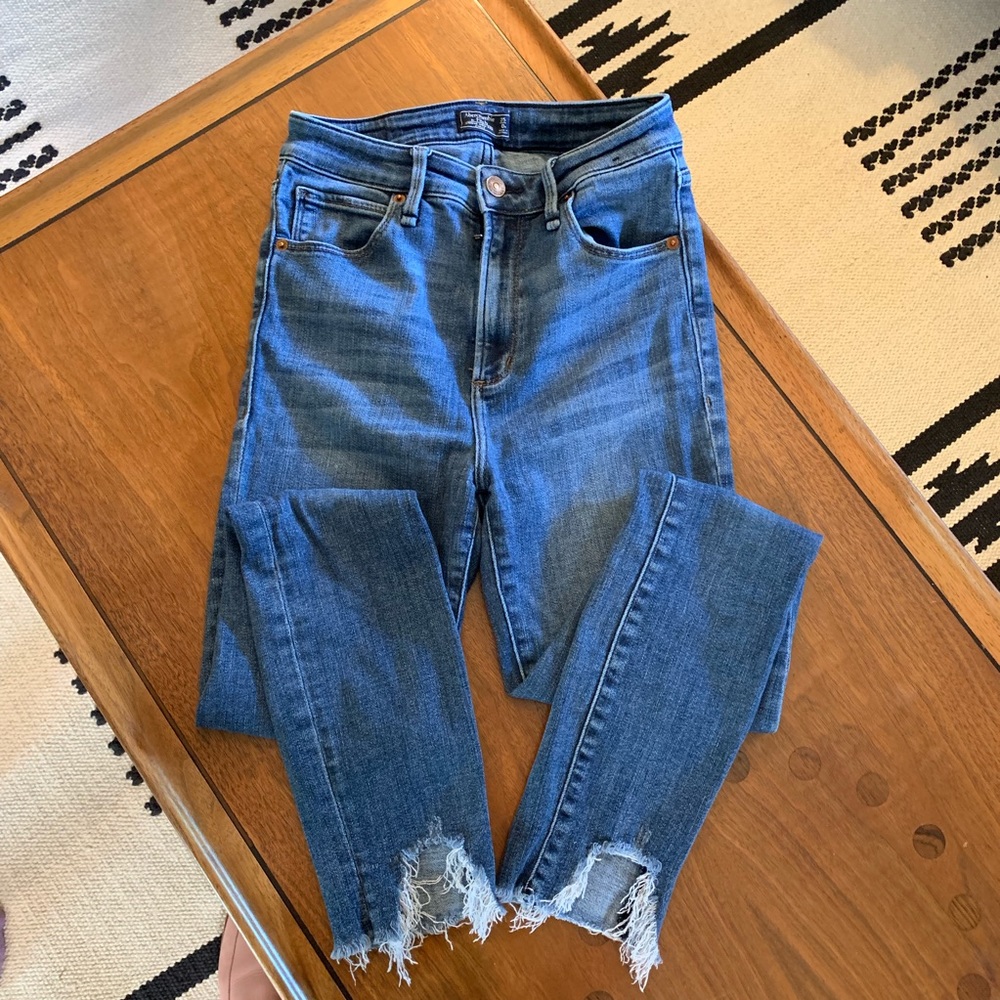 Abercrombie A&F Denim High Rise Jeans Simone 25 0